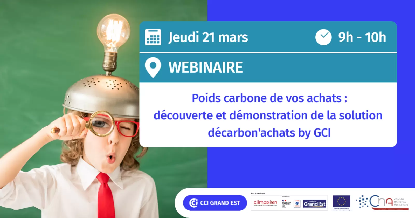 Webinaire | Poids carbone de vos achats : découverte et démonstration de la solution Décarbon'achats® by GCI