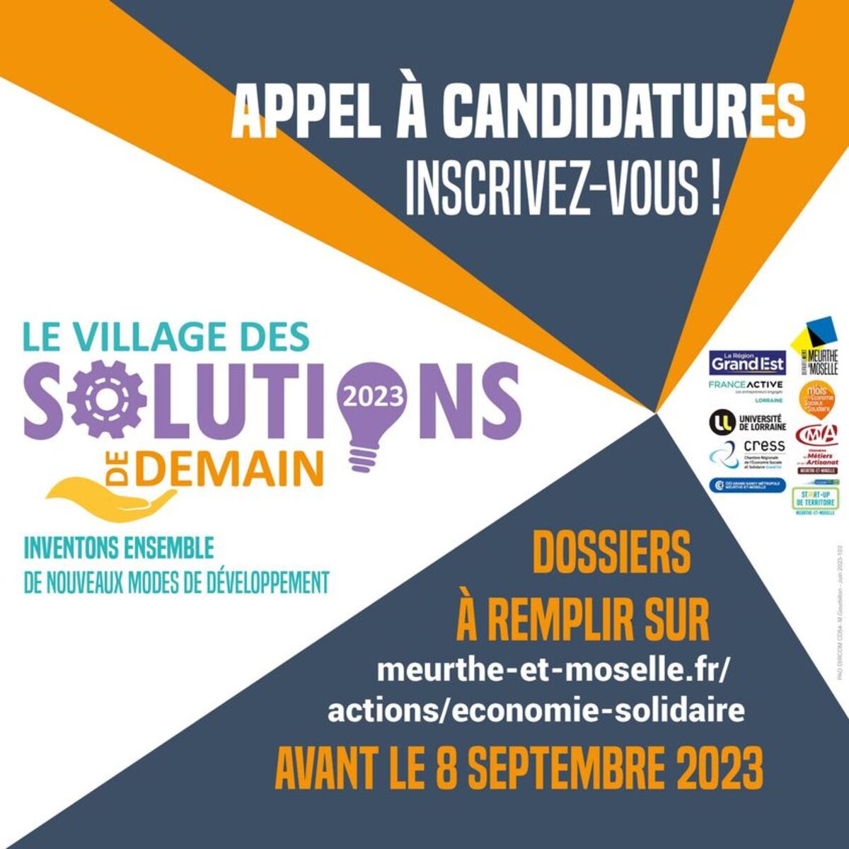Acteurs de l'économie circulaire et de l’ESS, vous pouvez candidater au Village des Solutions de Demain avant le 8 septembre 2023